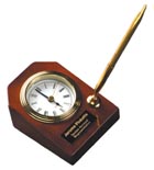 Desk Clock with Pen (3 5/8"x4 3/4")